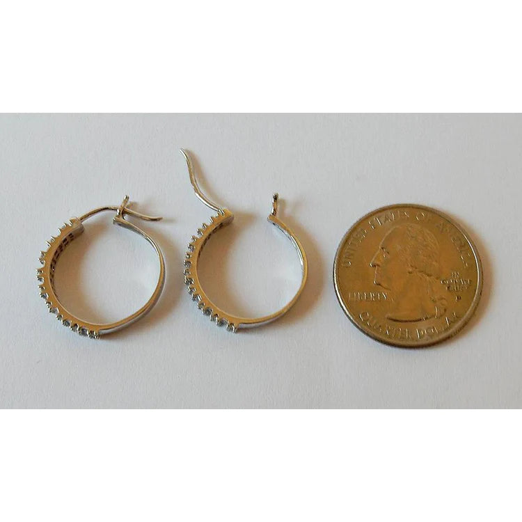 Round & Baguettes Genuine Diamond White Gold 14K 1.50 Carats