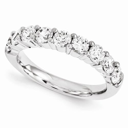 Lab Grown Diamond Comfort Fit Anniversary Band 1.80 Carats Women Jewelry New - Half Eternity Band-harrychadent.ca