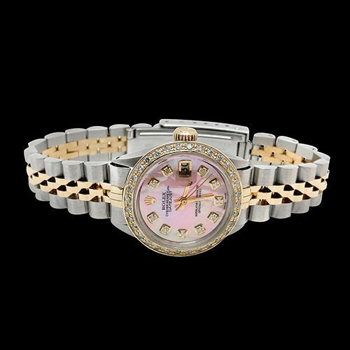 Mop Diamond Dial Watch
