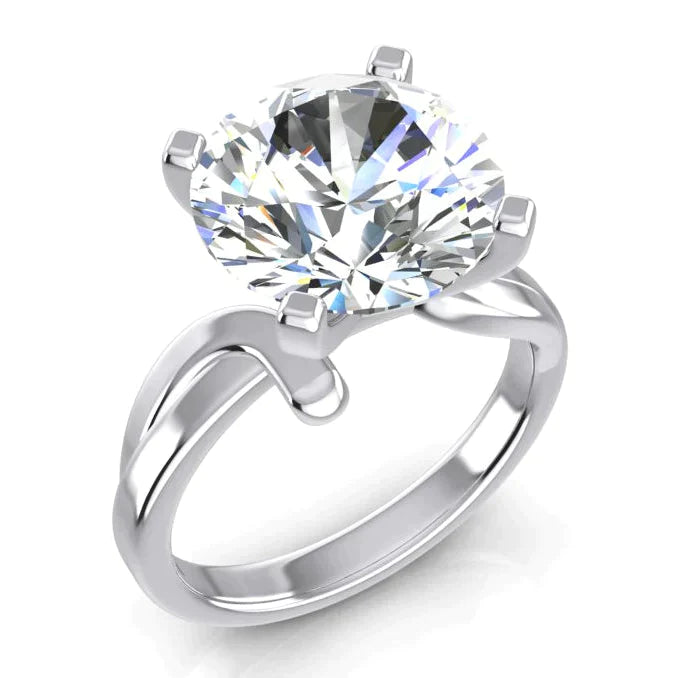 Large 6 Carat Solitaire Real Diamond Ring