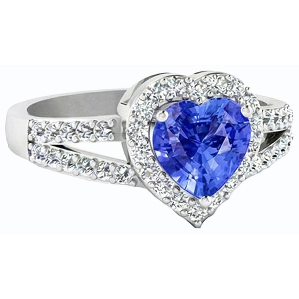 Light Blue Sapphire Engagement Ring