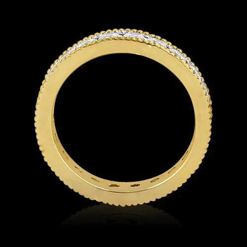 Like Vintage Eternity Wedding Ring 1.47 Ct Real Diamond