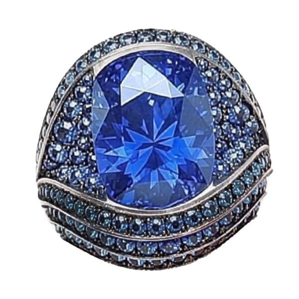 Like Antique Cocktail Sapphire Ring