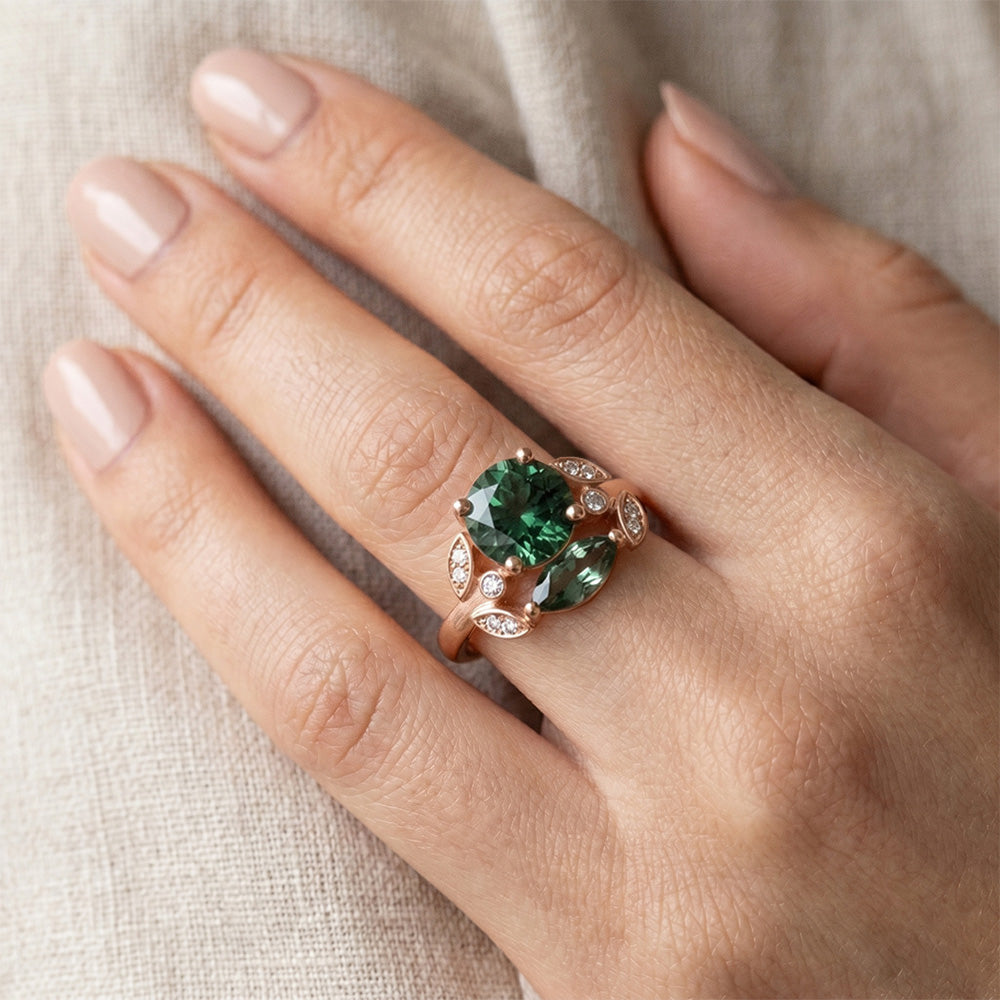 Luxurious Gemstone Ring with VVS Clarity Dendritic Agate – 3.25
