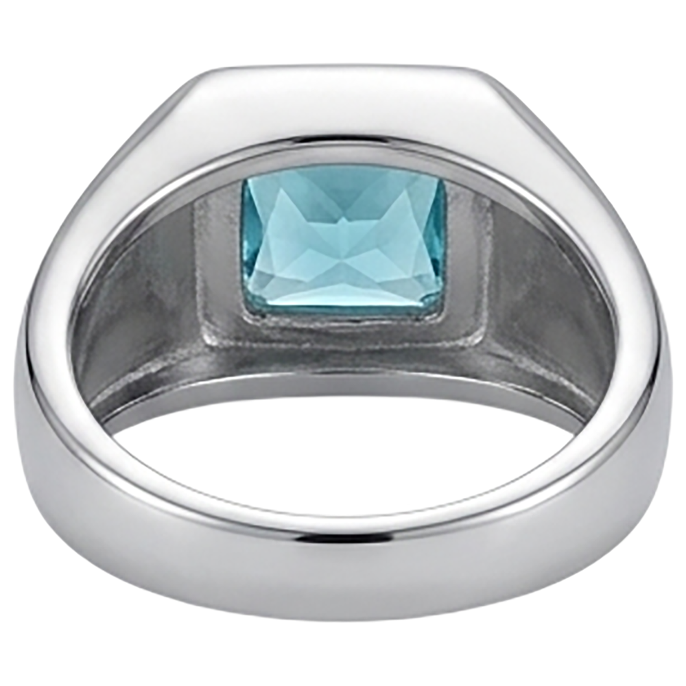 Men's Luxury Neon Paraiba Gentleman's Ring – 1 ct 14K White Gold