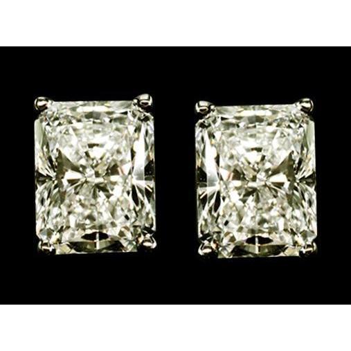 Mens Genuine Diamond Studs Gold Earrings