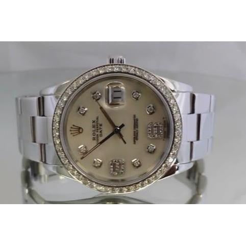 Diamond Bezel Rolex Date Just Gents Watch