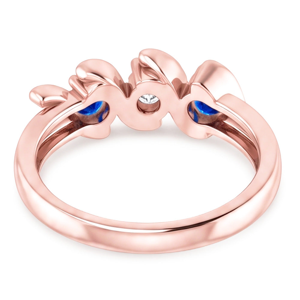 Natural Diamond Ring 0.90ct - Rose Gold 14K