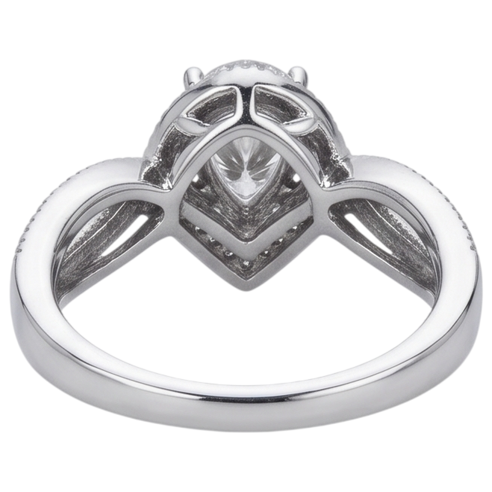 Natural Diamond Ring 1.25ct - White Gold 14K
