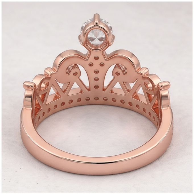 Natural Diamond Ring 1.50ct - Rose Gold 14K
