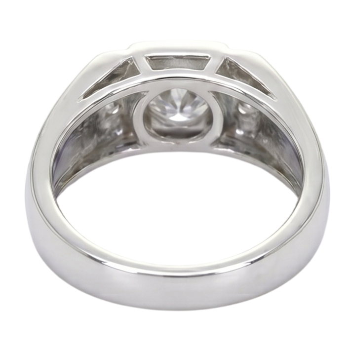 Natural Diamond Ring 1.75ct - White Gold 14K
