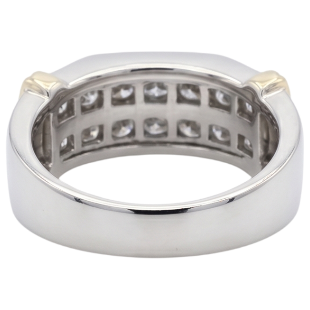 Natural Diamond Ring 2.40ct - White Gold 14K