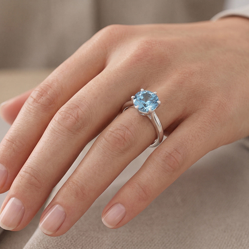 Natural Diamond Ring 2ct - White Gold 14K