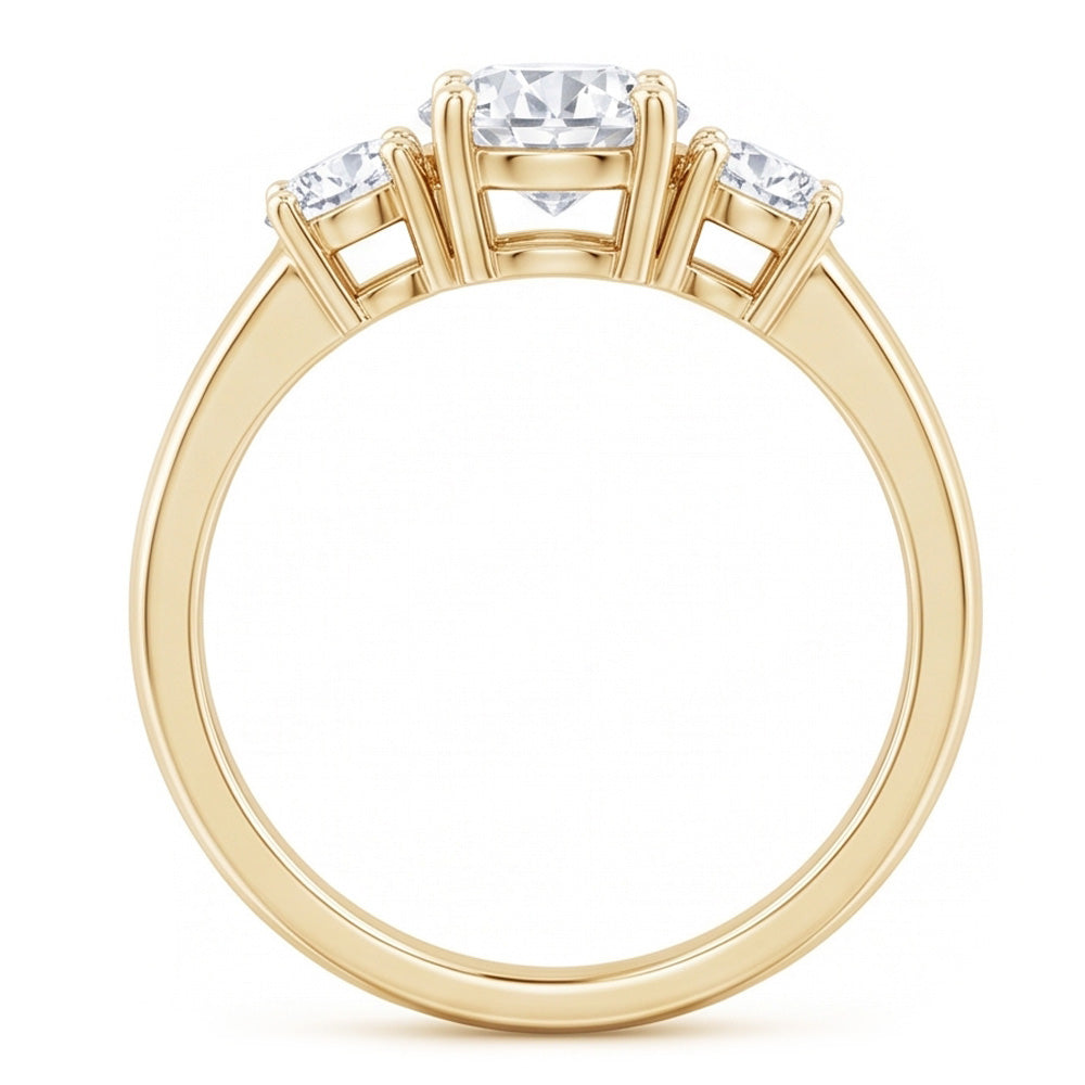 Natural Diamond Ring 2ct - Yellow Gold 14K