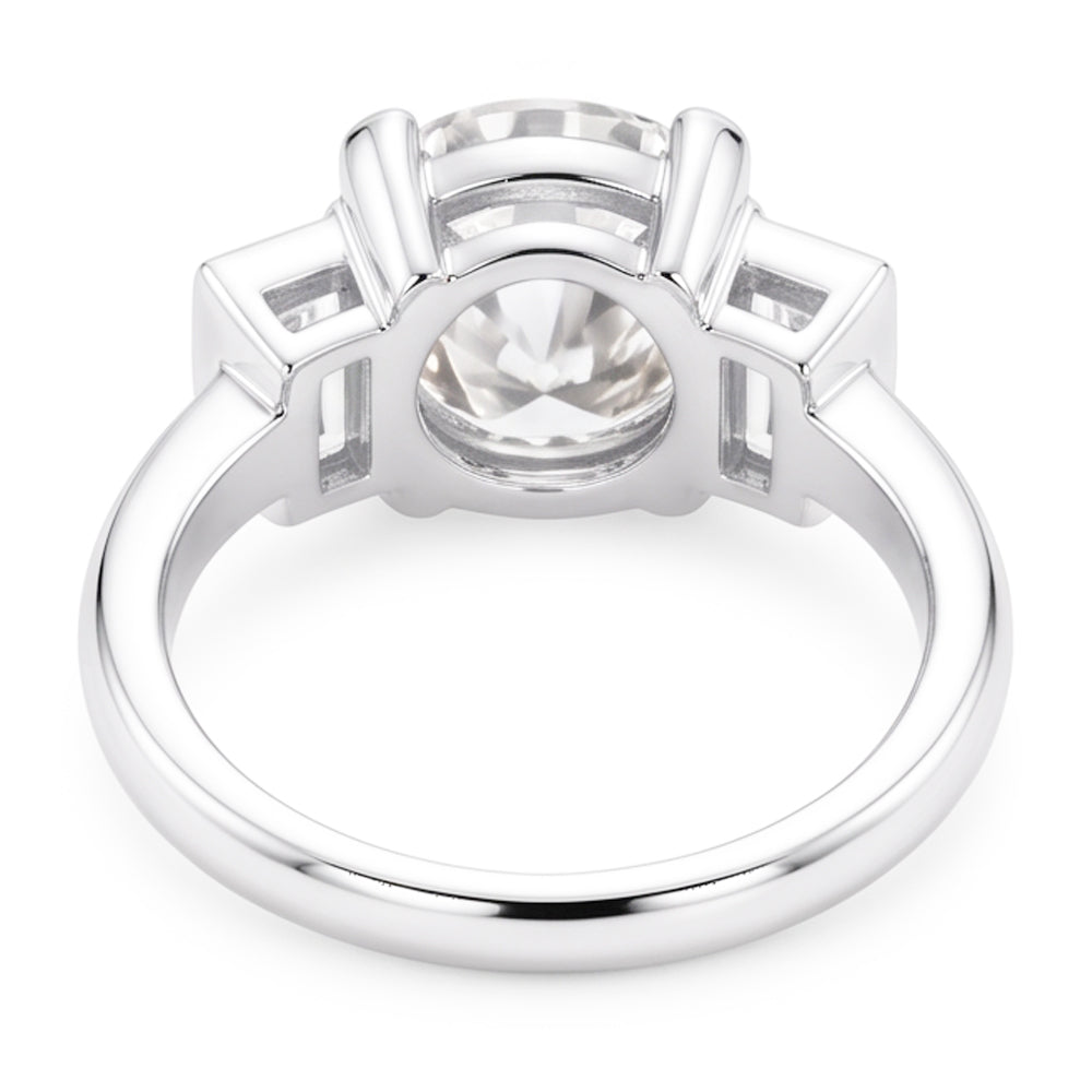 Natural Diamond Ring 4.30ct - White Gold 14K