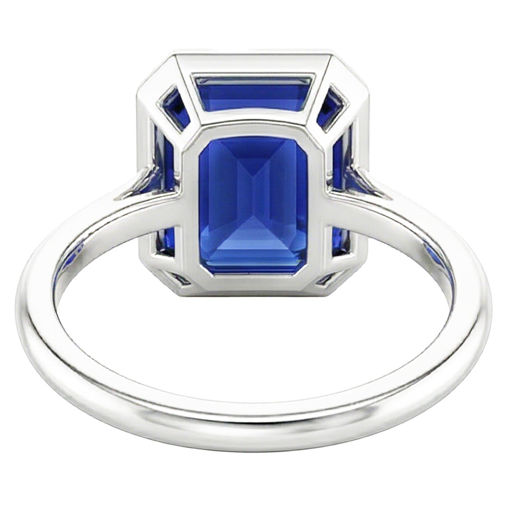 Natural Sapphire Eternity Band 2ct - White Gold 14K
