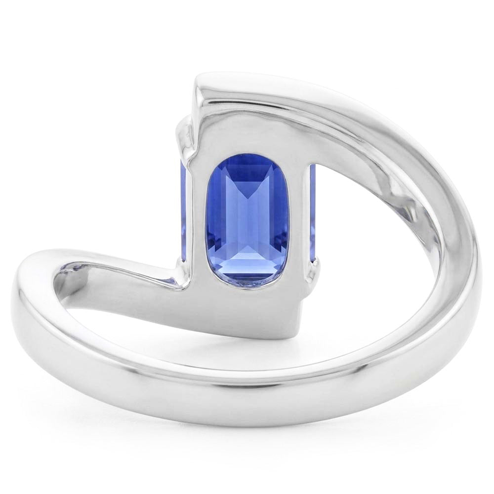 Natural Sapphire Ring 1.50ct - White Gold 14K