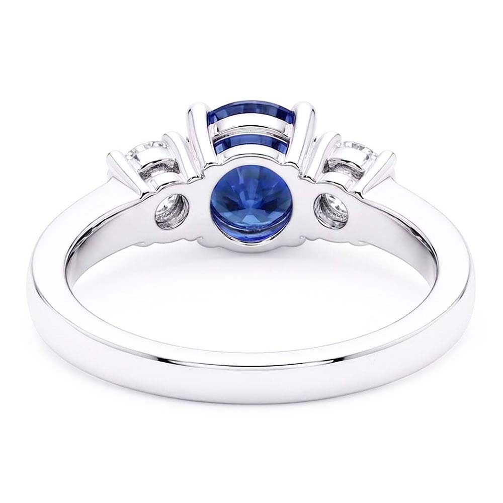 Natural Sapphire Ring 1.50ct - White Gold 14K