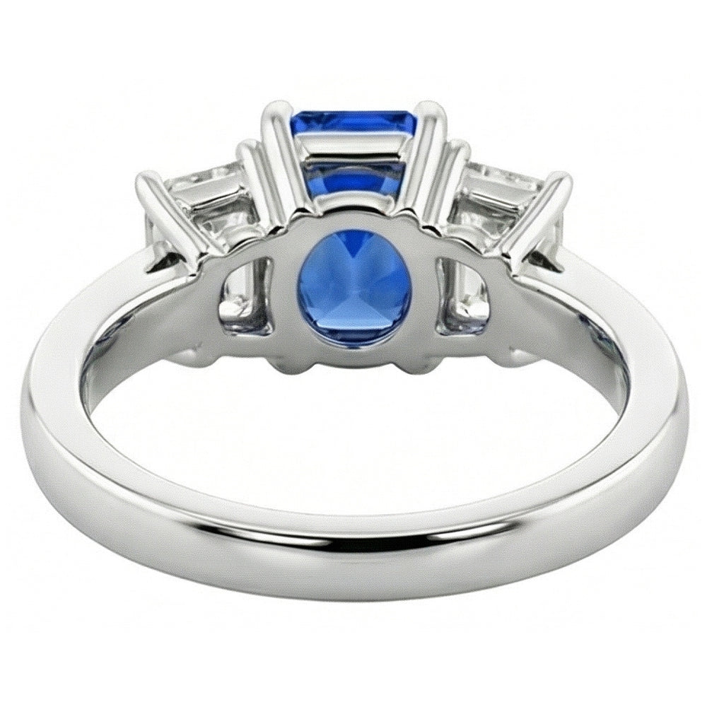 Natural Sapphire Ring 1.50ct - White Gold 14K