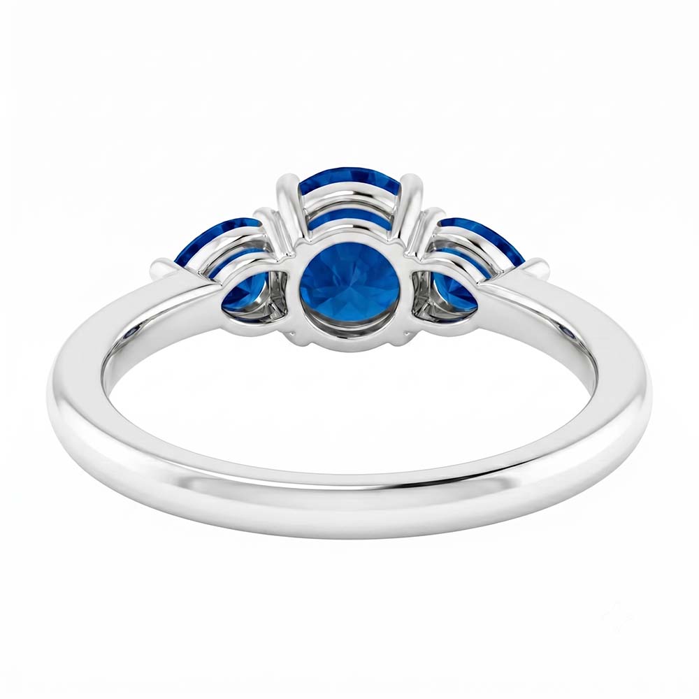 Natural Sapphire Ring 1.50ct - White Gold 14K