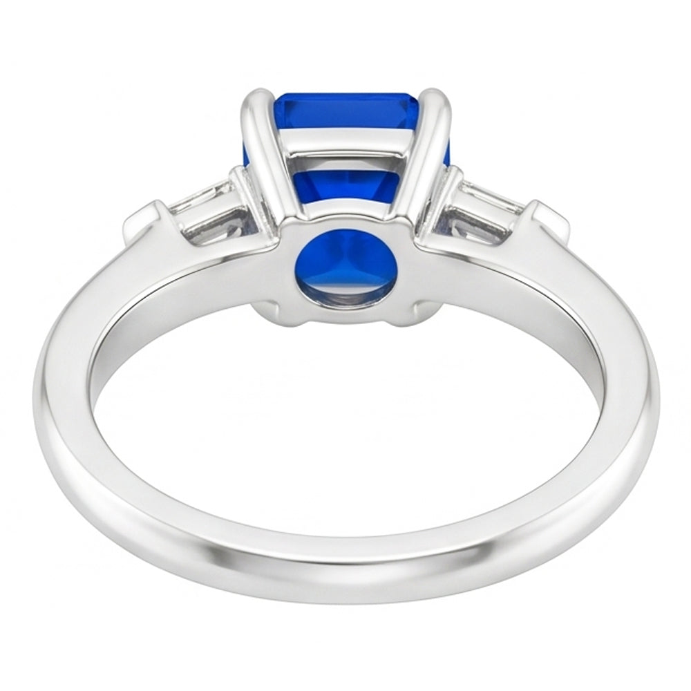 Natural Sapphire Ring 1.75ct - White Gold 14K