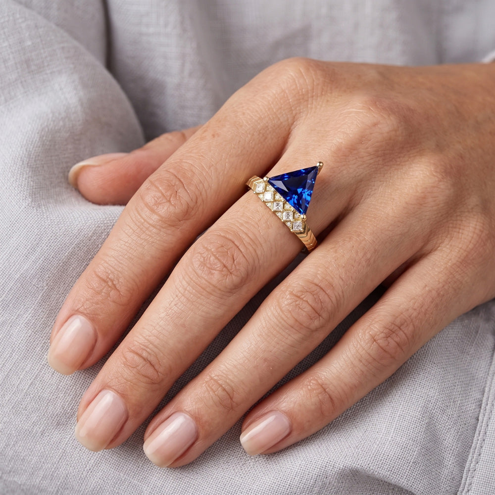 Natural Sapphire Ring 1.75ct - Yellow Gold 14K
