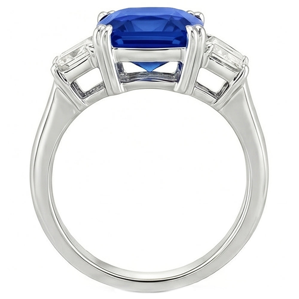 Natural Sapphire Ring 2.50ct - White Gold 14K