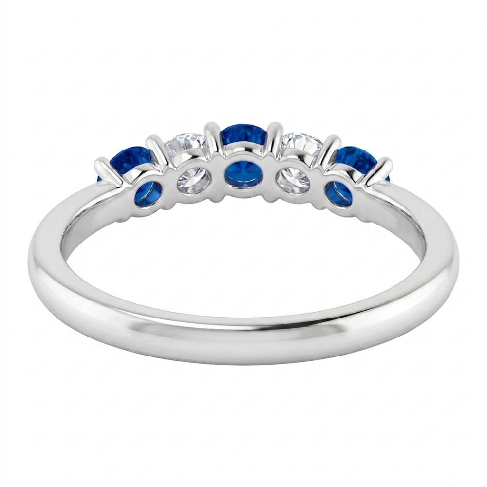 Natural Sapphire Ring 2ct - White Gold 14K