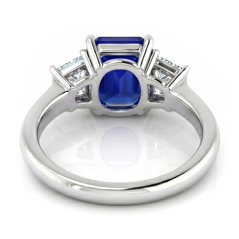 Natural Sapphire Ring 2ct - White Gold 14K