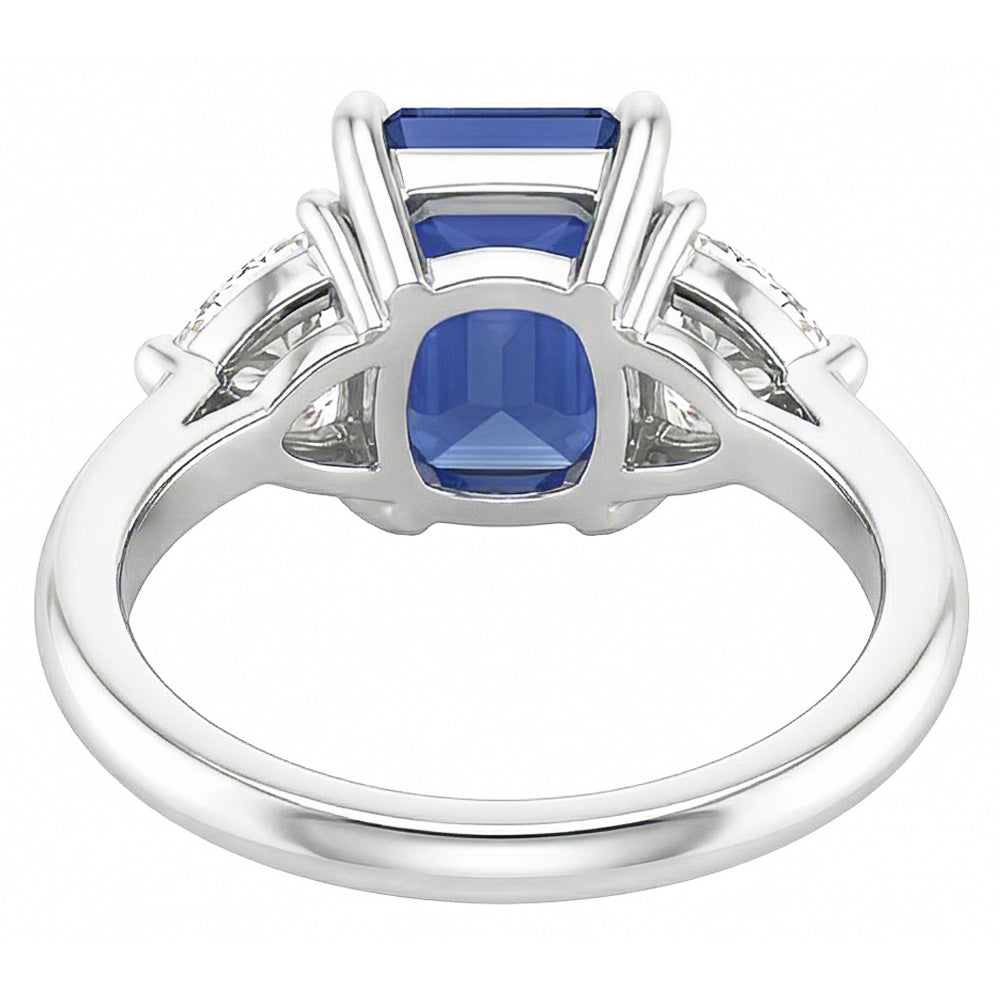 Natural Sapphire Ring 2ct - White Gold 14K
