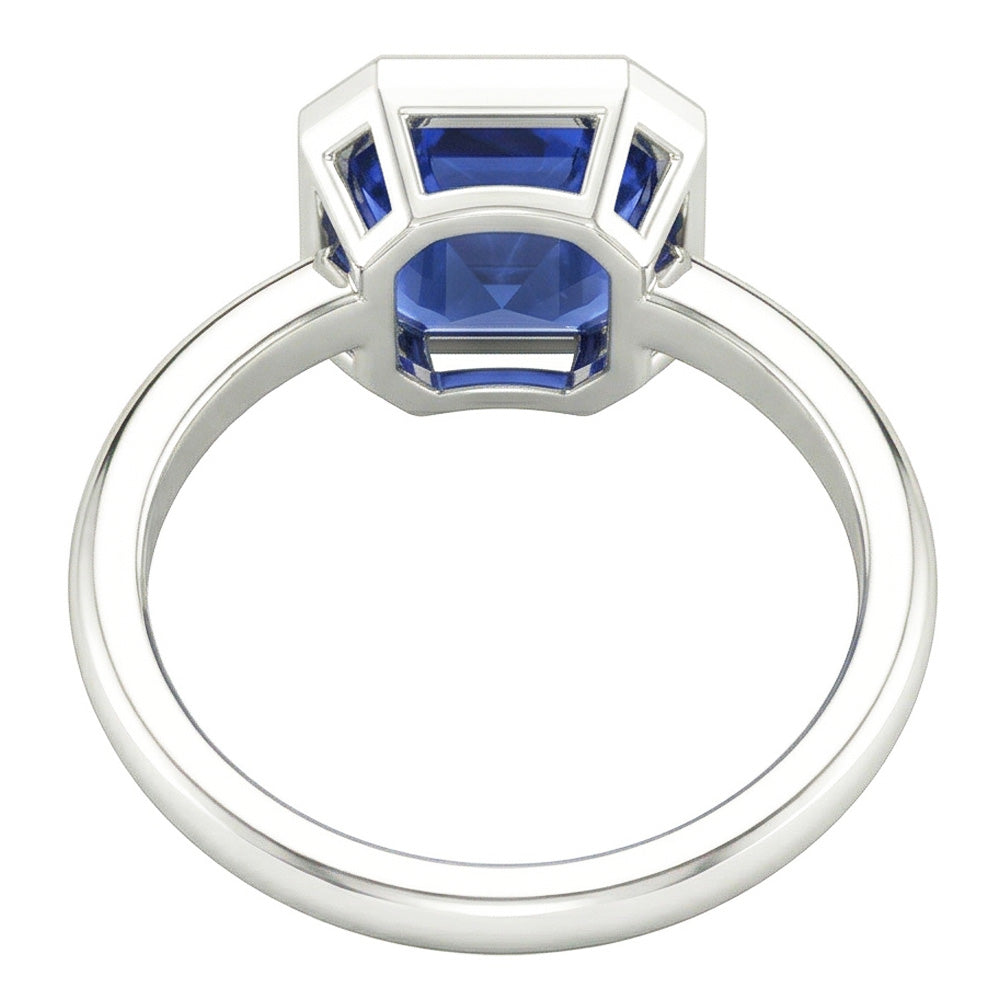Natural Sapphire Ring 2ct - White Gold 14K