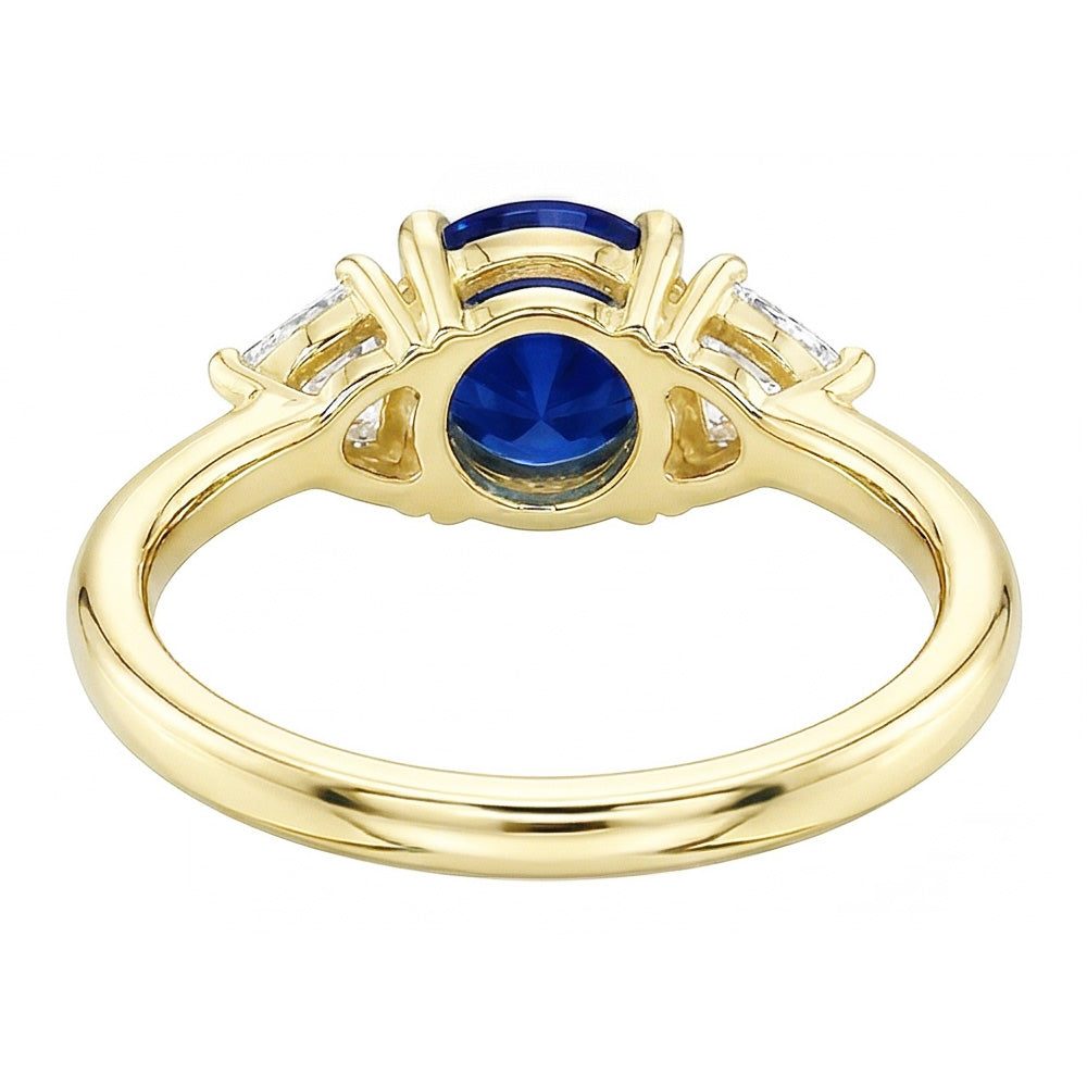 Natural Sapphire Ring 2ct - Yellow Gold 14K
