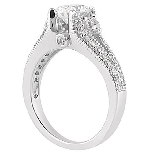 Natural Diamond 1.75 Carat Anniversary Ring Solitaire With Accents Gold New