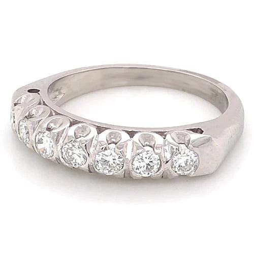 Natural Diamond Anniversary Band 1.40 Carats F Vs1 White Gold Jewelry New