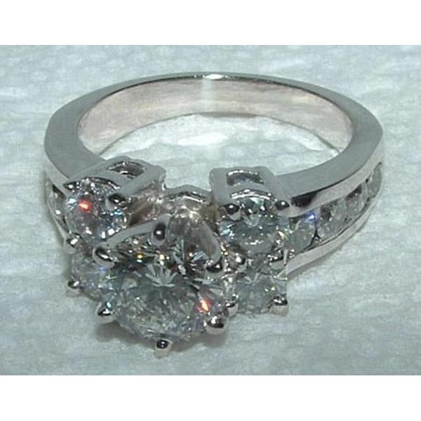 Natural Diamond Engagement Ring And Band Set 4.76 Carats White Gold 14K - Engagement Ring Set-harrychadent.ca
