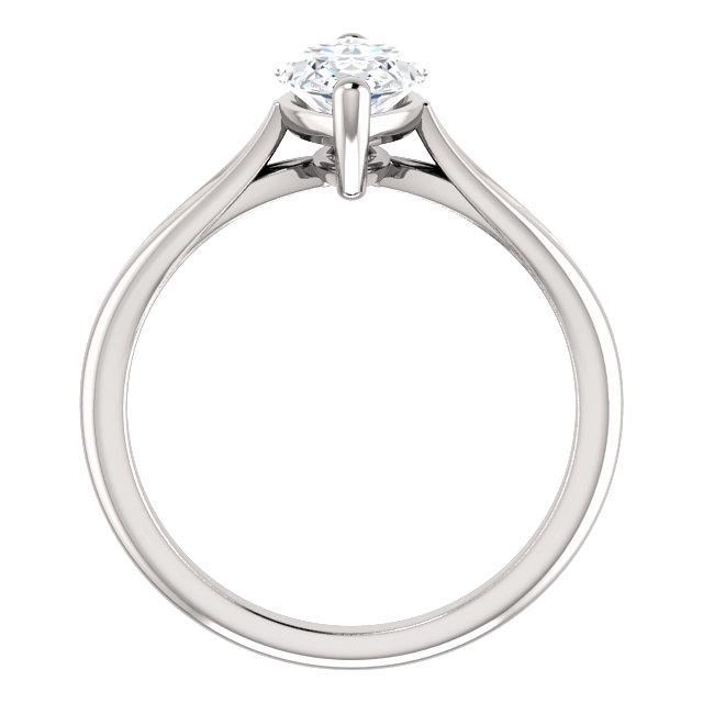 Natural Diamond Solitaire Ring 2.50 Carats 14K White Gold