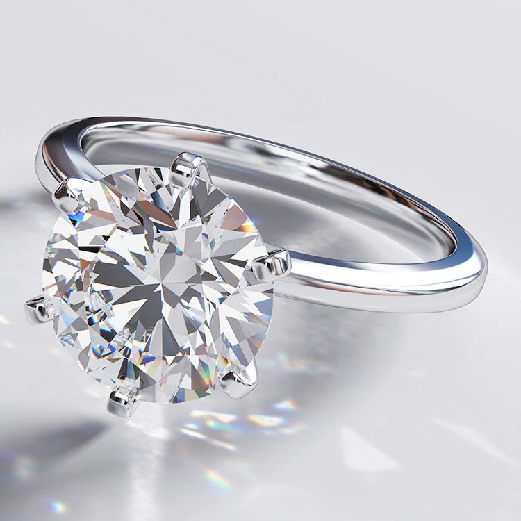 Natural Diamond Solitaire Ring