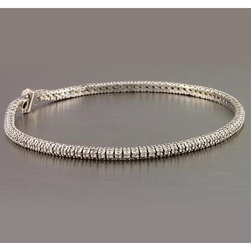 Natural Diamond Tennis Bracelet Prong Set 3.50 Carats Jewelry New