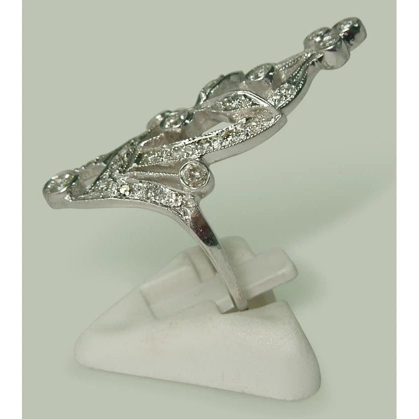 Natural Like La Belle Epoque Jewelry Marquise Shape Round  Diamond Ring - Engagement Ring-harrychadent.ca