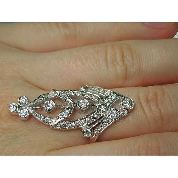 Natural Like La Belle Epoque Jewelry Marquise Shape Round  Diamond Ring - Engagement Ring-harrychadent.ca