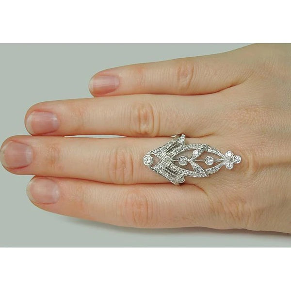 Natural Like La Belle Epoque Jewelry Marquise Shape Round  Diamond Ring - Engagement Ring-harrychadent.ca