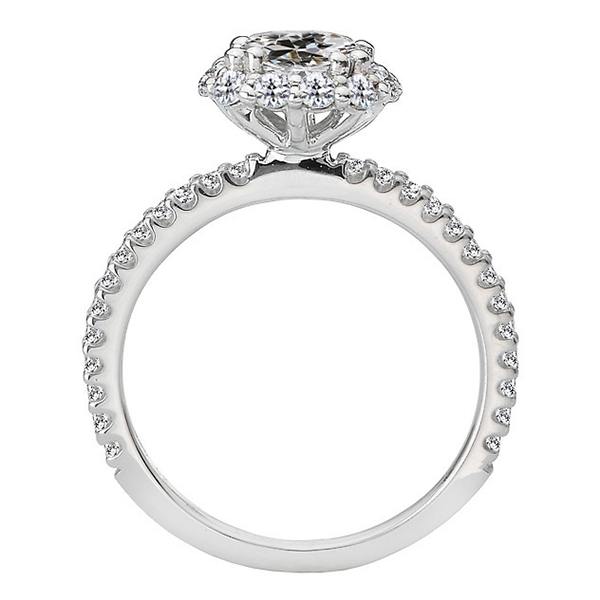Natural Diamond Round Old Mine Cut Halo Engagement Ring 5.50 Carats White Gold