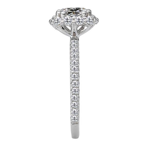 Natural Diamond Round Old Mine Cut Halo Engagement Ring 5.50 Carats White Gold