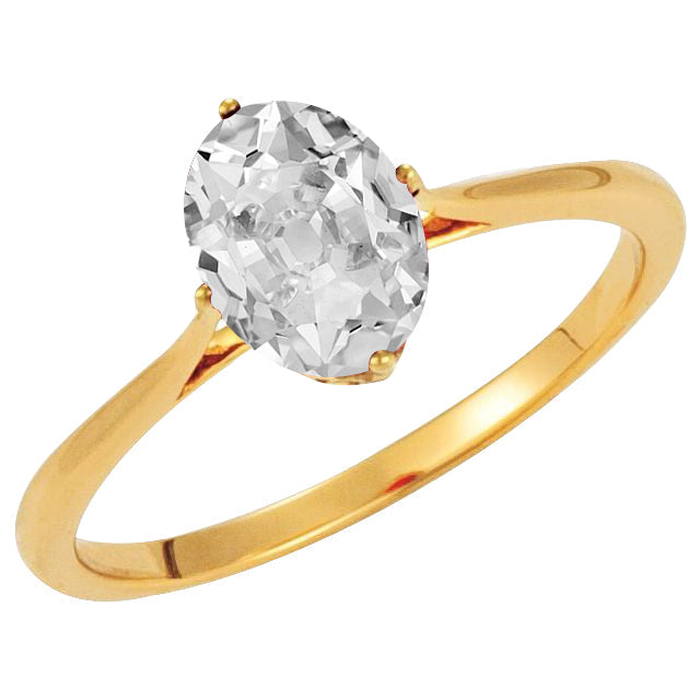 Authentic Brilliant Diamond Solitaire Ring – main view