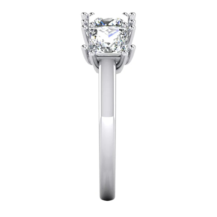 Princess Cut Real Diamond Anniversary Ring Band 3 Carats