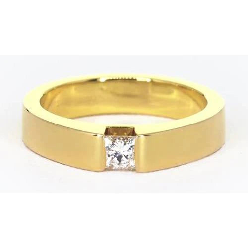 Princess cut 2025 diamond mens ring