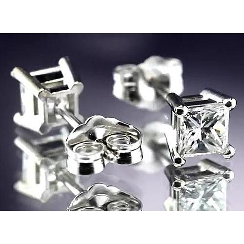 Princess Real Diamond Studs