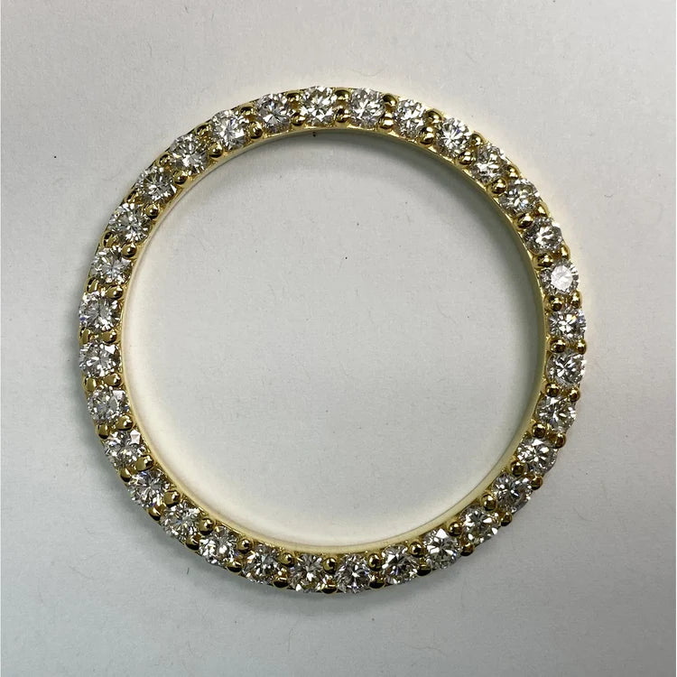 Prong set Genuine Diamond Bezel To Fit Datejust Or Day Date 36 Mm Watch men's Custom 5.4