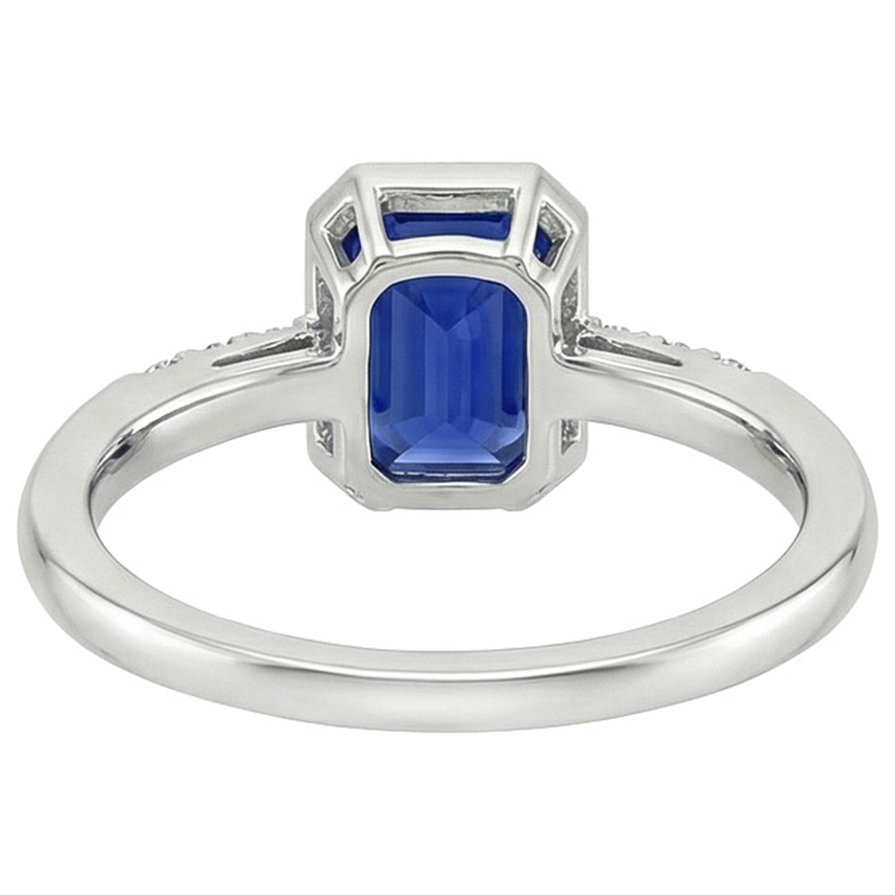 natural round sapphire 3.50ct watch side angle