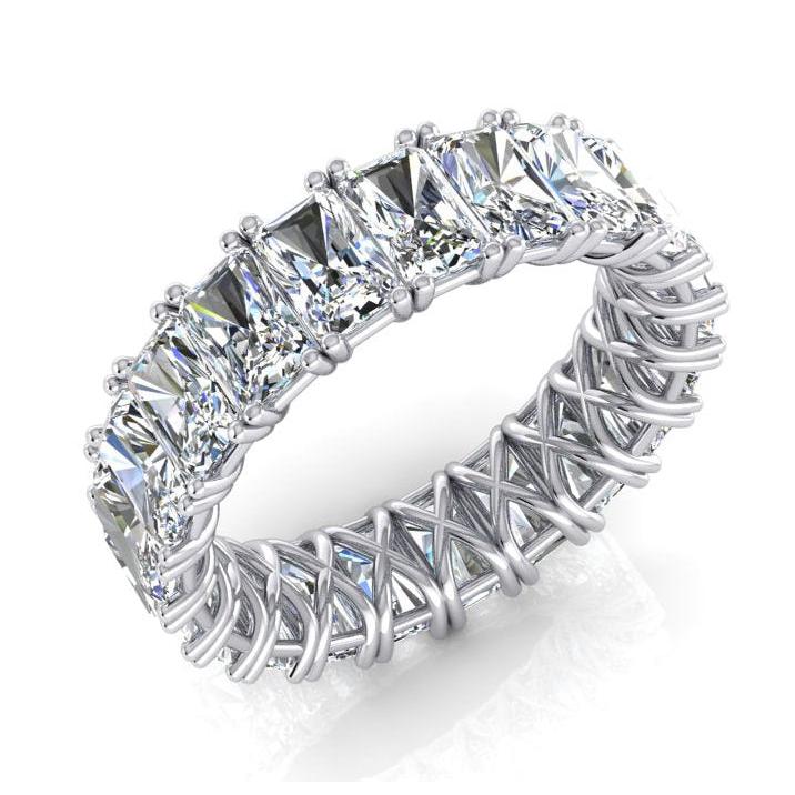 Radiant Cut Eternity Band 11 Ct. Gold Lab Grown Diamond Jewelry